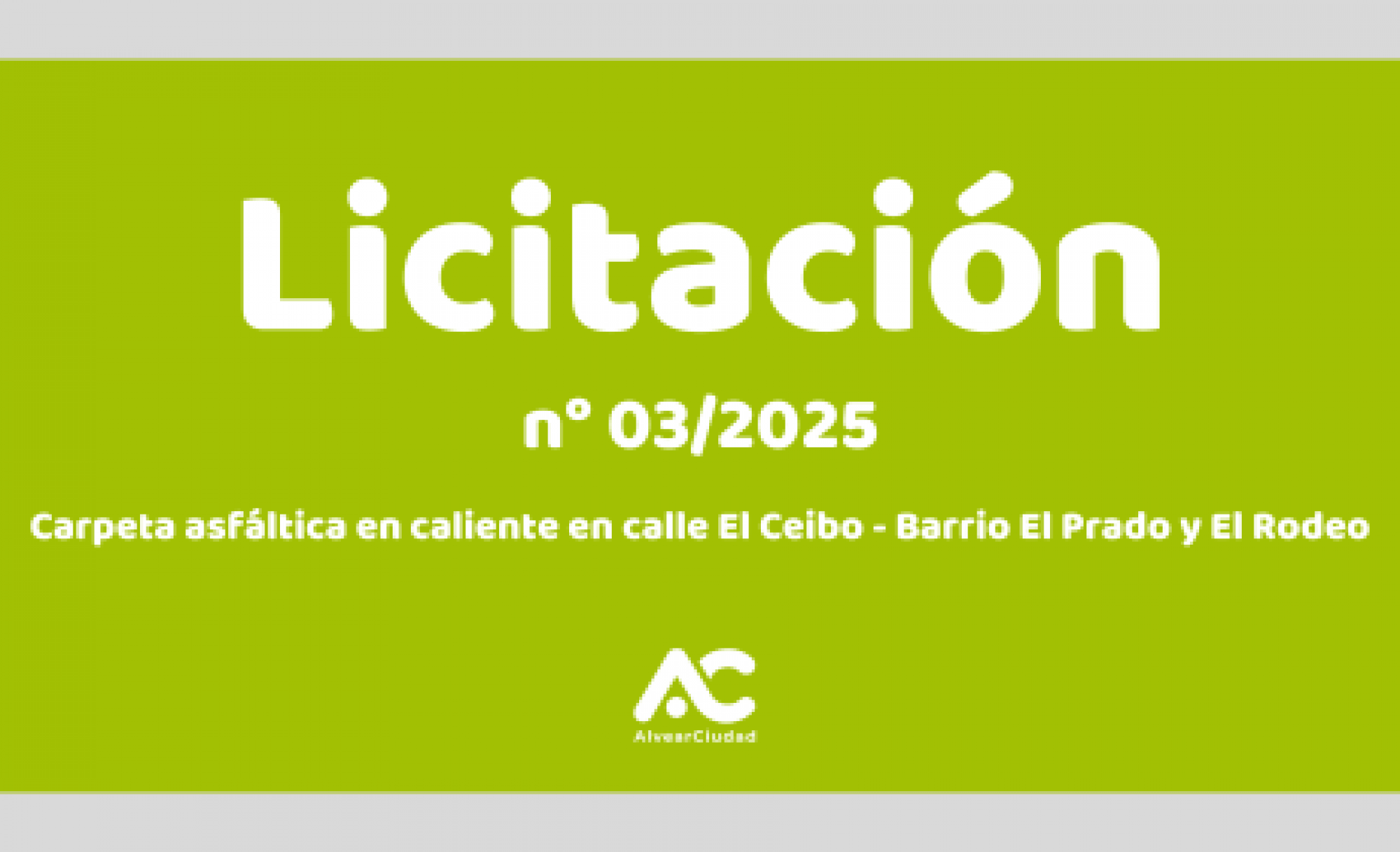 LICITACIÓN N° 03/2025