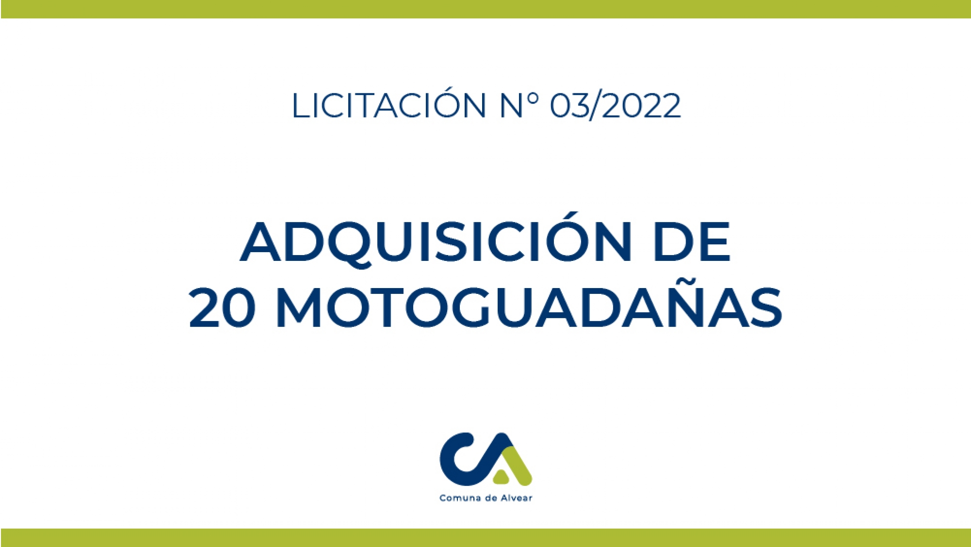 ADQUISICIÓN DE 20 MOTOGUADAÑAS