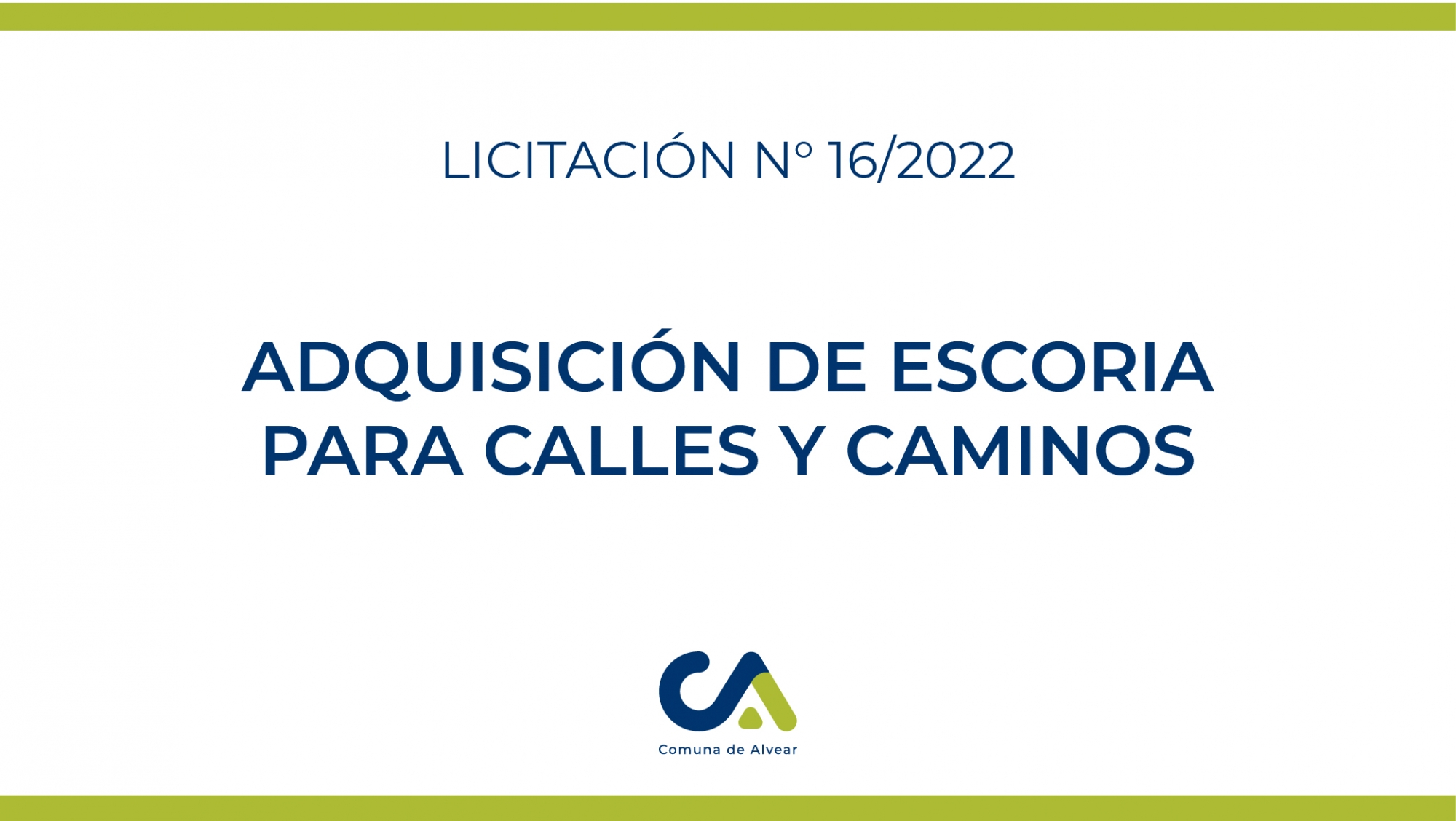LICITACIÓN PÚBLICA N° 16/2022