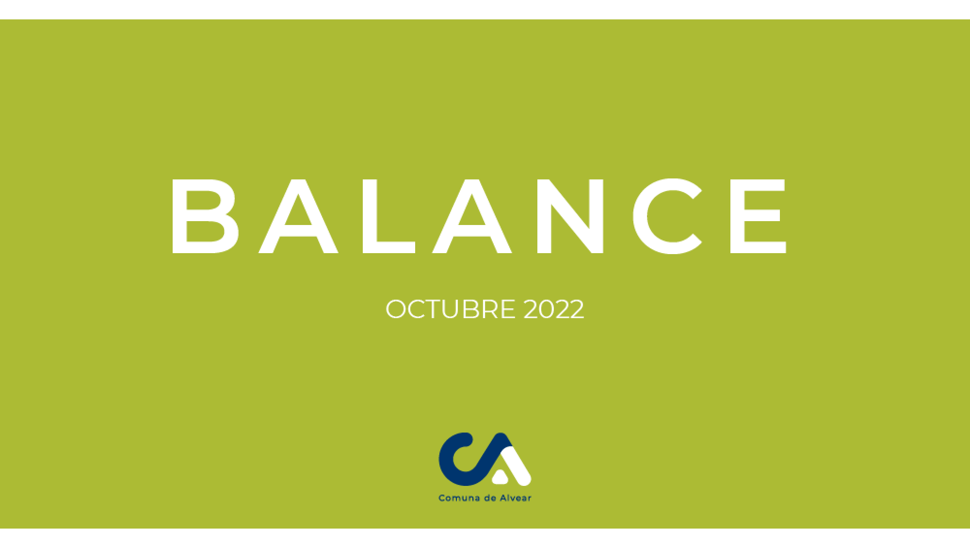 BALANCE OCTUBRE 2022