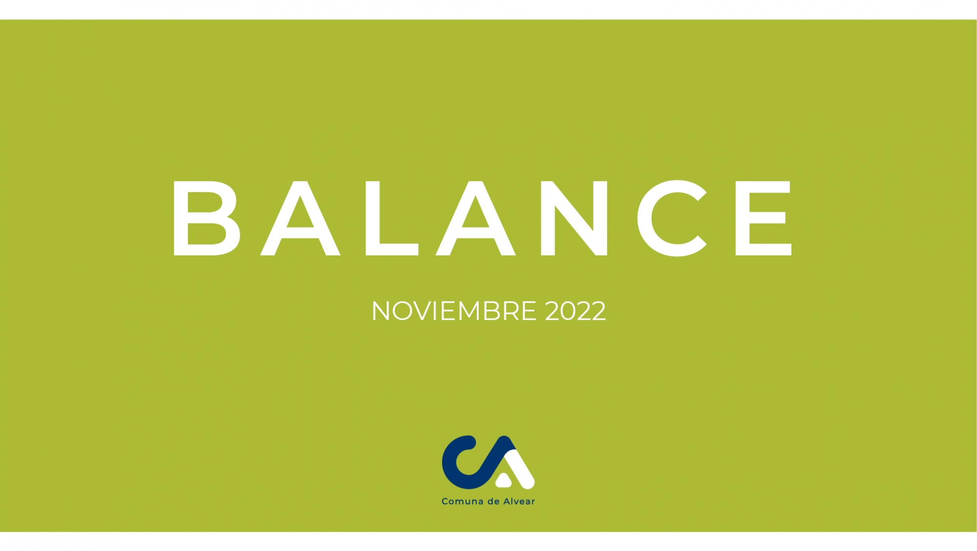 BALANCE NOVIEMBRE 2022