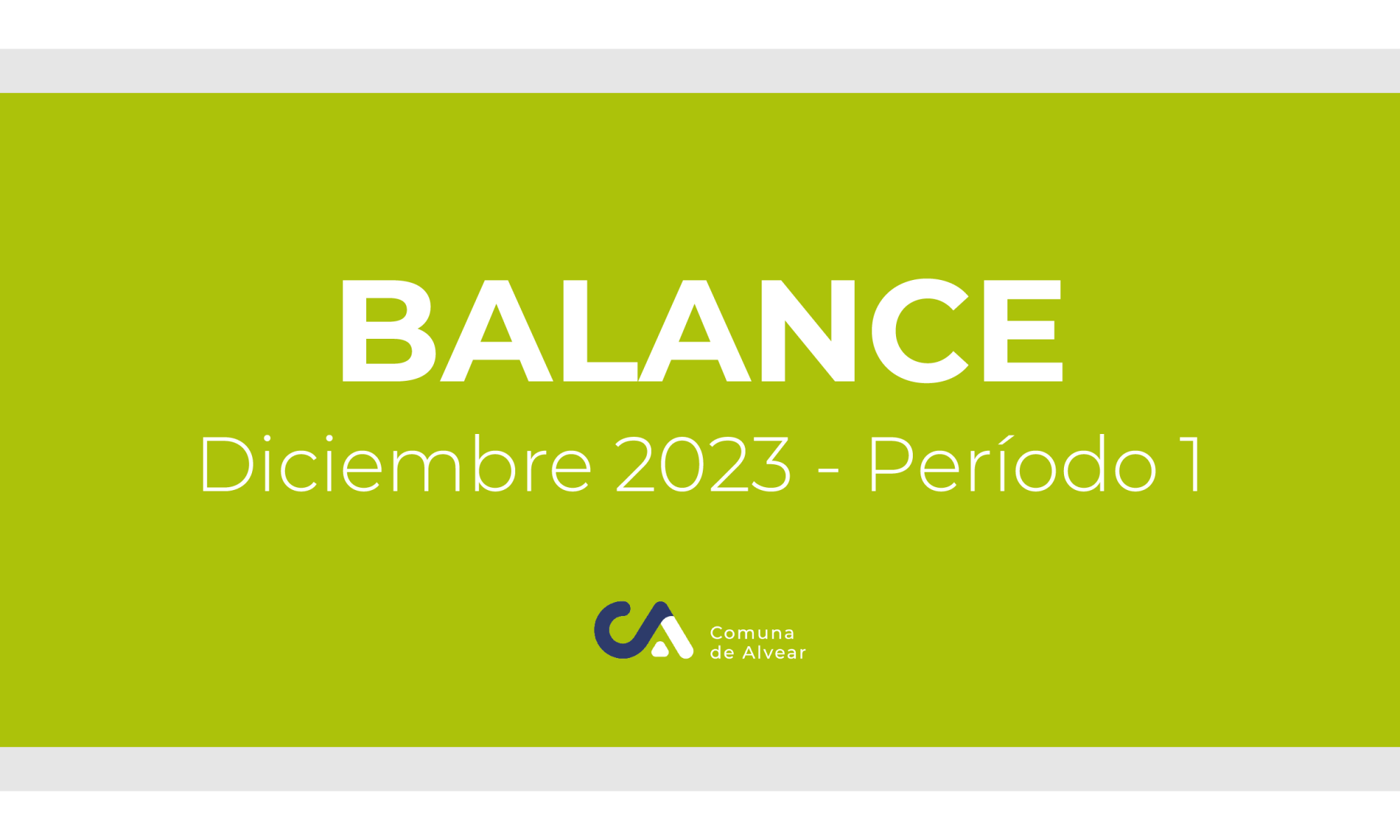Balance de Tesorería Diciembre 2023 - Período 1