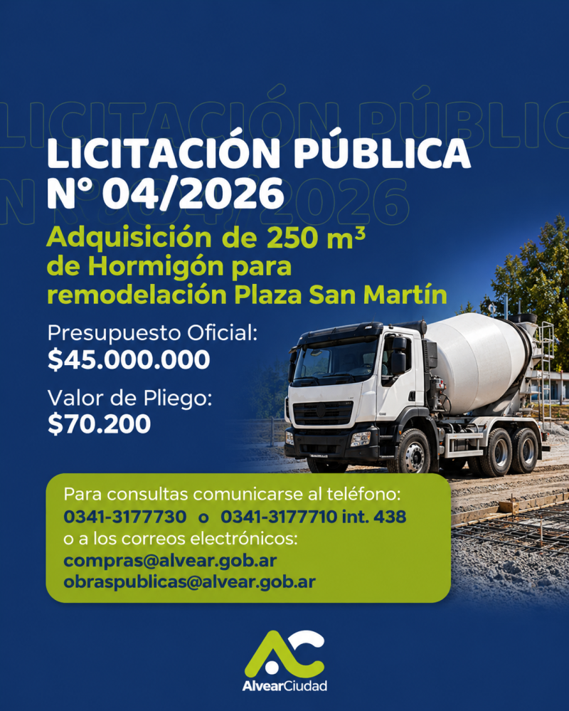LICITACIÓN PÚBLICA N° 04/2026